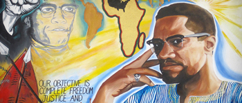 Mural of Malcolm X